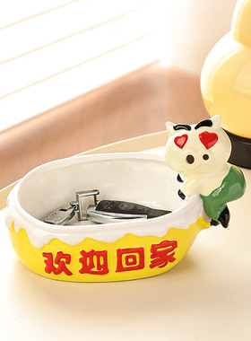 轻奢现代置物架放钥匙收纳摆件