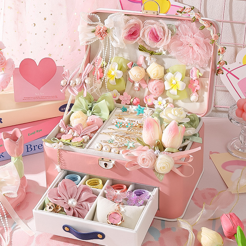 儿童发饰礼盒女孩生日礼物10岁女童玩具12小女生十首饰盒高端实用