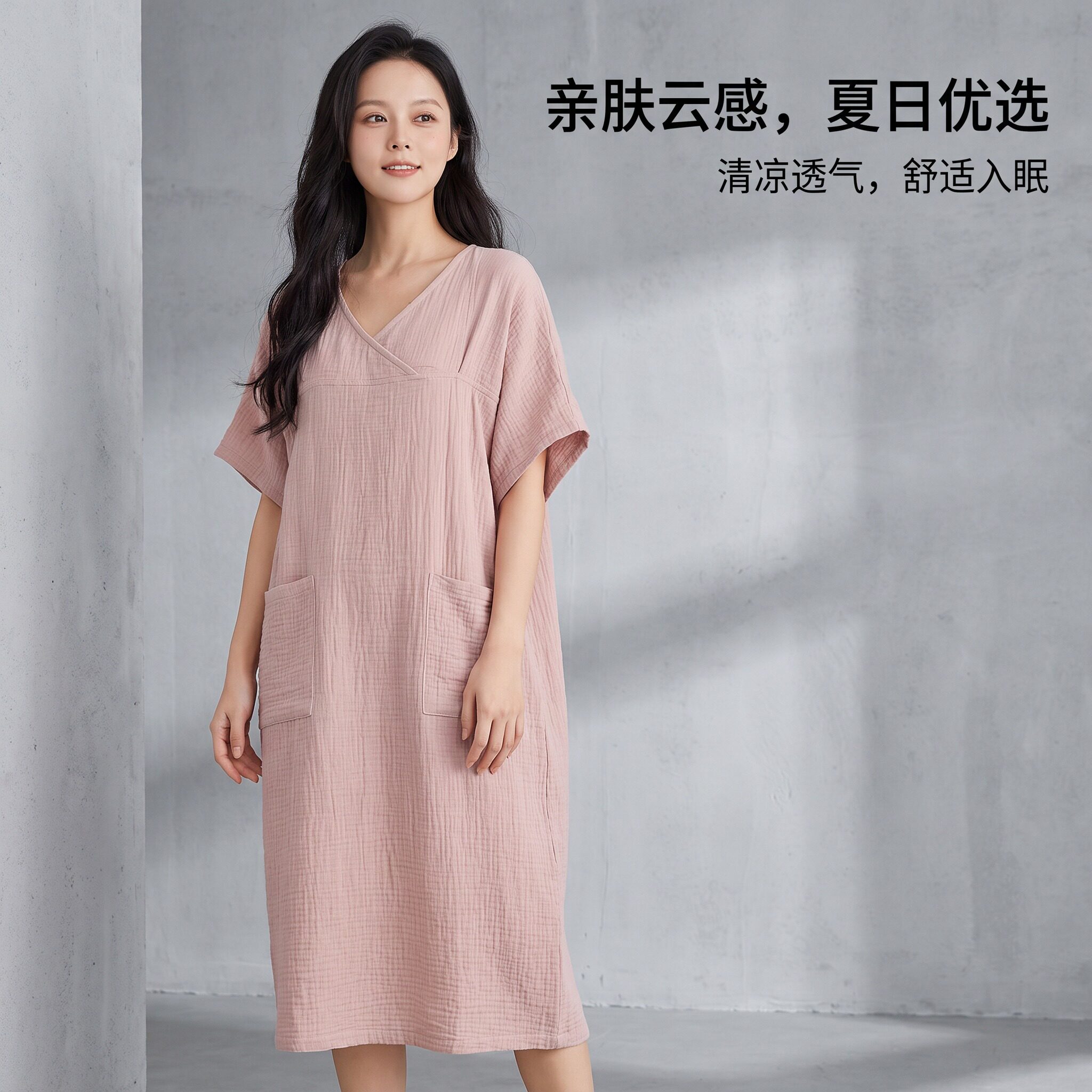浴袍洗完澡穿的吸水速干浴衣睡袍