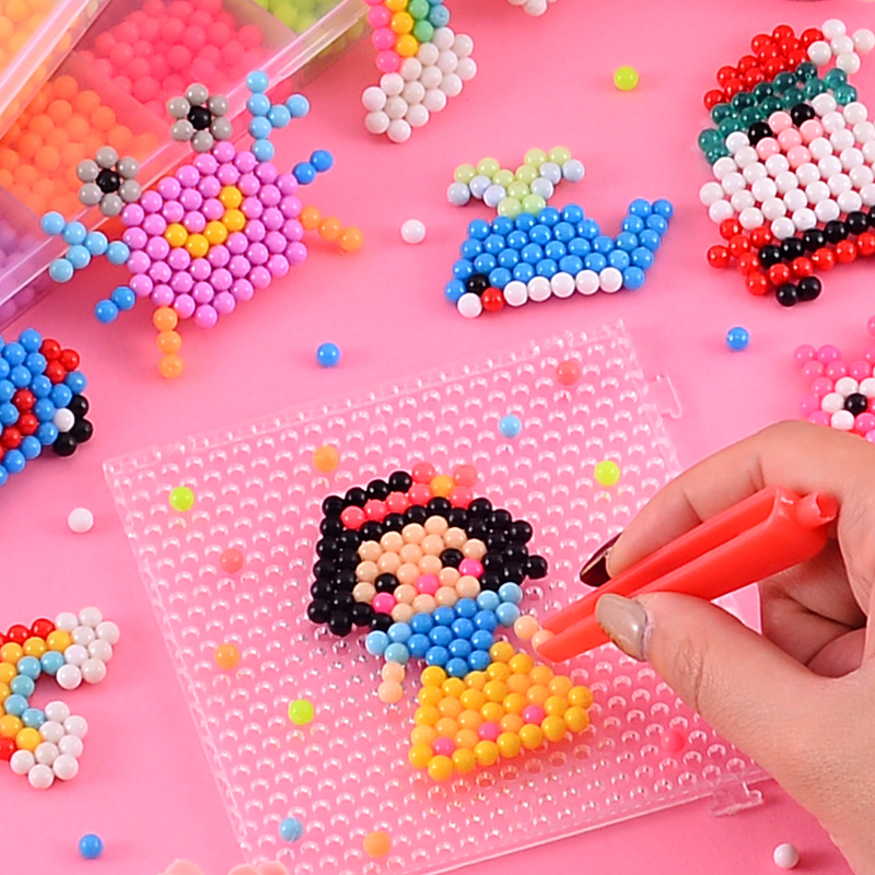 拼豆豆少儿益智玩具女孩子幼儿园