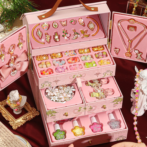 儿童串珠礼盒女孩diy穿珠子手工