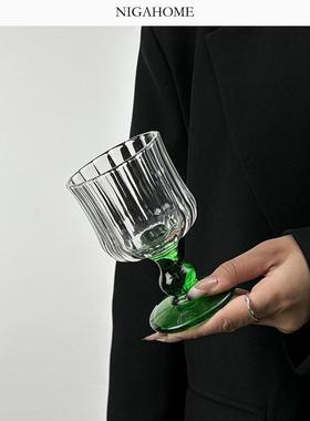 NigaHome 复古欧式家用浮雕高脚杯红白葡萄酒杯水杯 42855409500