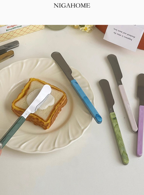NigaHome 不锈钢黄油餐刀果酱刀奶酪面包涂抹牛油刀 48220526733