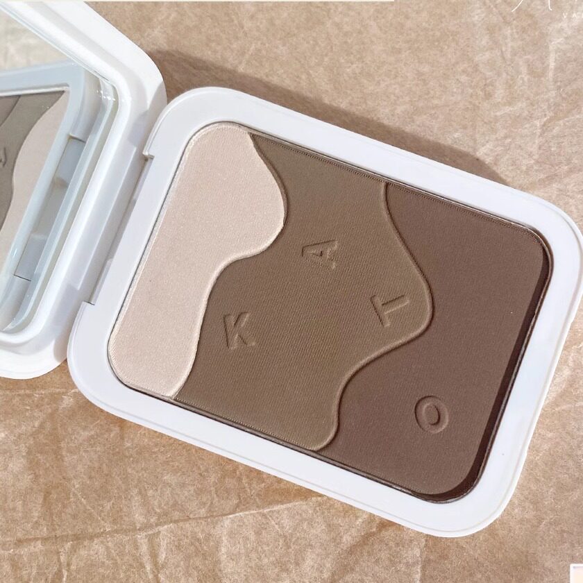 KATO修容盘粉饼三色阴影高光一体盘鼻影粉侧影膏两用哑光