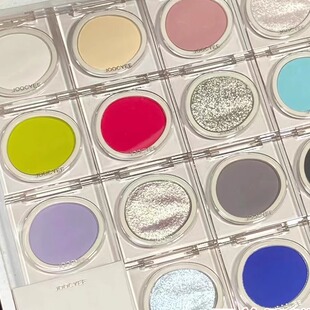 Joocyee酵色单色眼影哑光细闪珠光烤粉大地色眼显色霓虹亮片D111