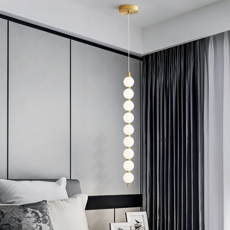 楼梯灯长吊灯美式全铜餐厅复式公寓灯欧式loft旋转别墅楼梯间吊灯