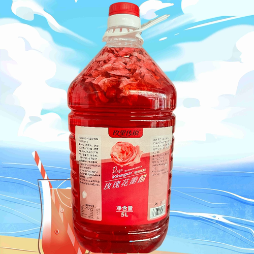 云南特产玫里传说玫瑰花瓣醋5L
