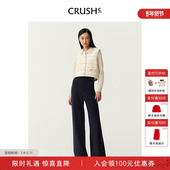高腰垂感收脚裤 CRUSH 女 羊绒卫裤 百搭长裤 Collection冬季 新款