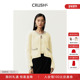 对襟毛衣外套短款 CRUSH 女 毛绒针织衫 开衫 Collection冬季 新款