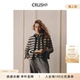 小香风花呢条纹圆领夹克针织外套 新款 CRUSH Collection2025年冬季