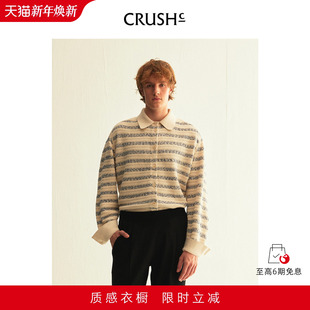 Collection冬季 男女情侣款 新款 条纹休闲衬衫 花式 CRUSH