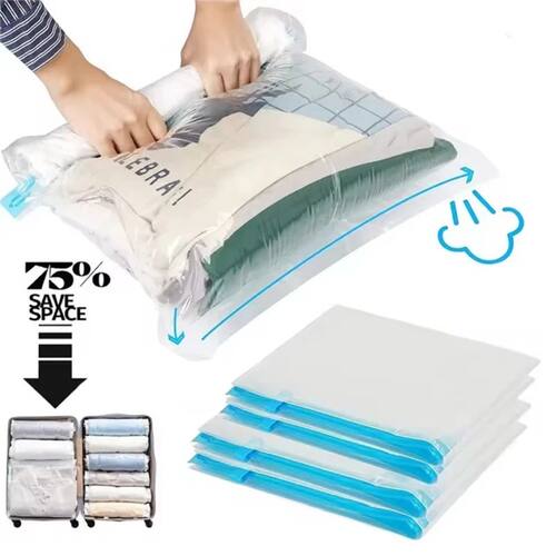 Travel Compression Bags, Roll Up Travel Space Saver Bags for