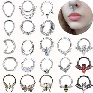 Butterfly Nose Piercing Ring Nase Septum Piercing Ring Titan