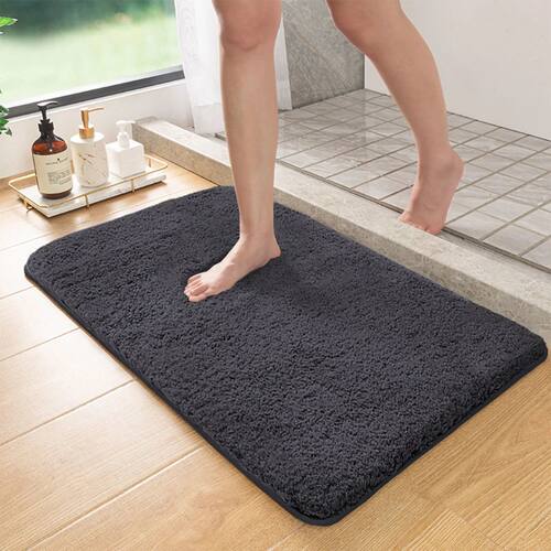Long hair absorbent bathroom mat furry shower room foot wipi