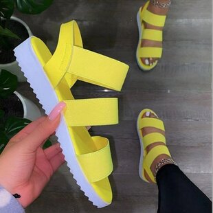 沙滩凉鞋Sandals Large Flat Casual Straight Beach Sandals