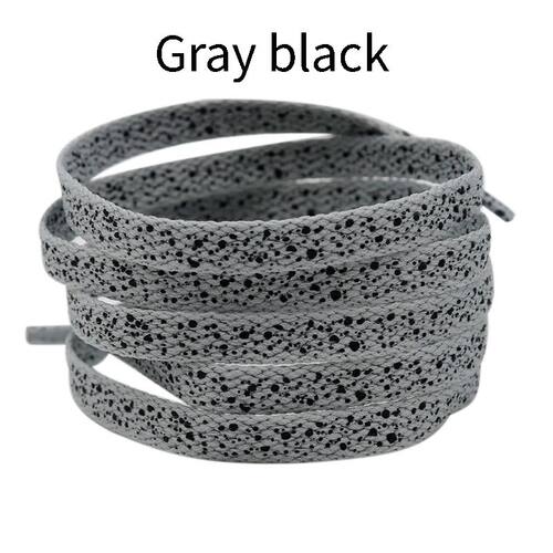 1Pair Ink Splash Rope Shoelace 0.8cm Wider Laces for Shoes C