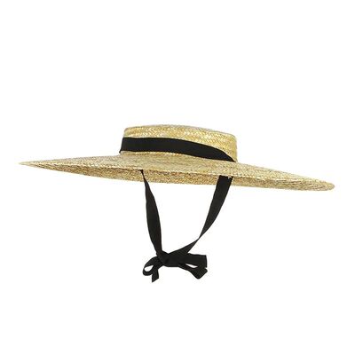 Wide Brim Straw Hat For Women Long Ribbon Ladies Beach Hat S