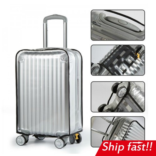 transparent thick suit case cover luggage carrier travel
