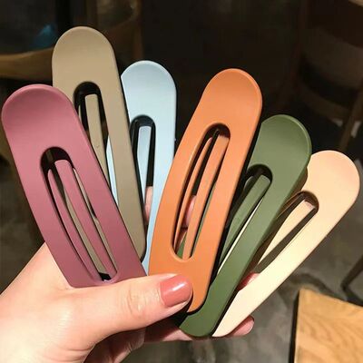 2 uds coreano esmerilado para mujeres horquillas grandes mat