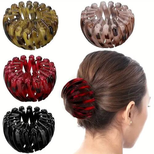 Fashionable Bird's Nest Hair Clip - Retro Geometric Elastic