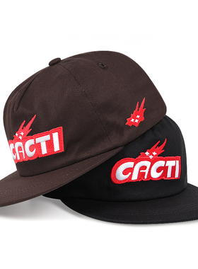 Travis Scott CACTI Baseball Cap Hat 斯科特字母刺绣嘻哈平沿帽