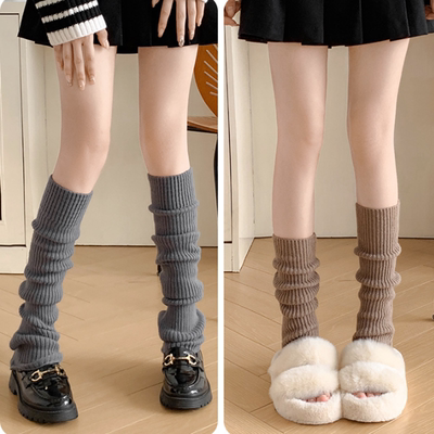 袜子女堆堆显瘦双针腿套配鲨鱼裤