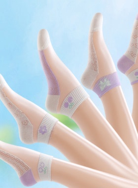 丝袜纯棉水晶袜透气夏季