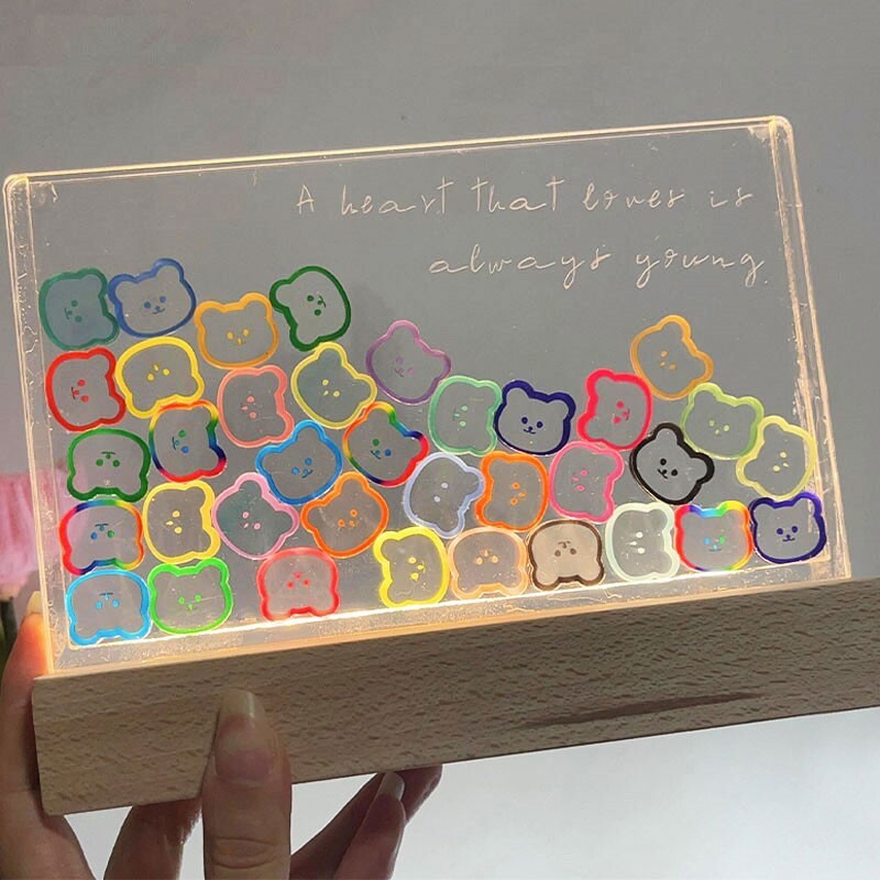 手工diy小夜灯氛围灯床头新款创意卧室高颜值女生生日礼物可爱usb