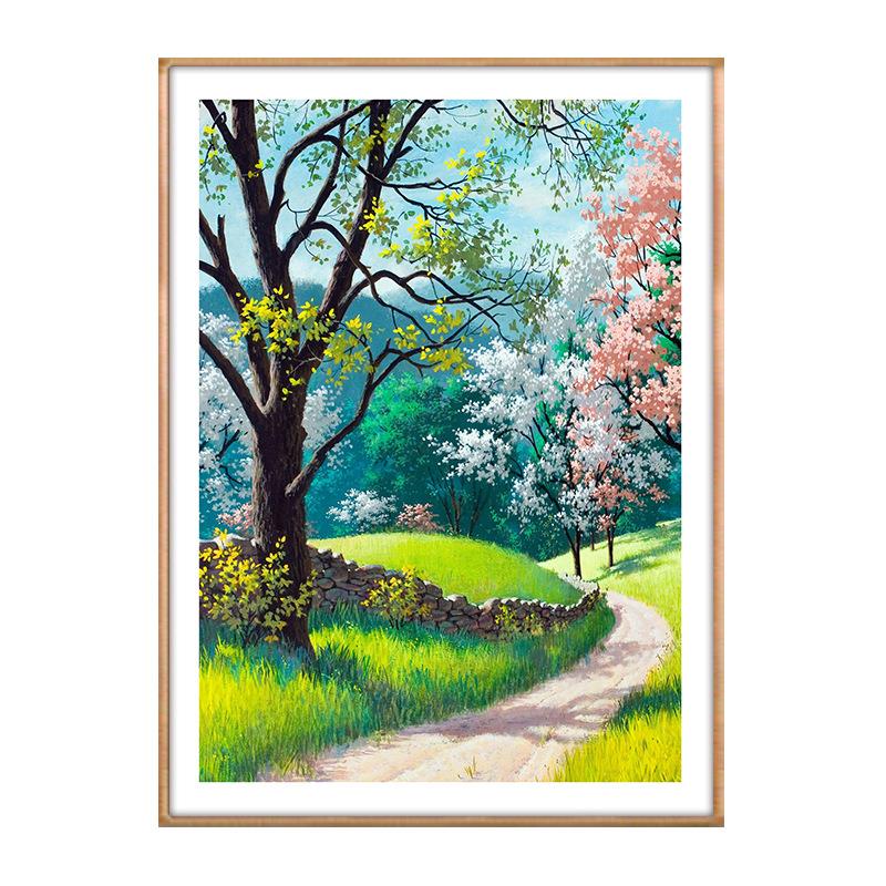 楼梯间风景装饰画卧室餐厅客厅三联壁画酒店宾馆复式走廊过道挂画