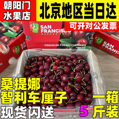 桑提娜智利车厘子5斤新鲜水果应当季进口大樱桃4j大果孕妇礼盒整