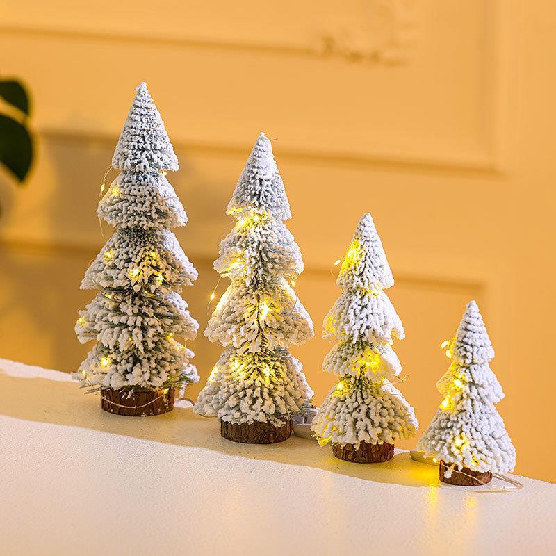 mini christmas tree decoration decor gift迷你雪松圣诞树摆件