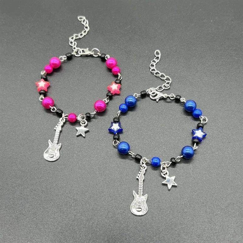 New Pcs Set YK Couple Bracelets TV Girl Matching Bracelets