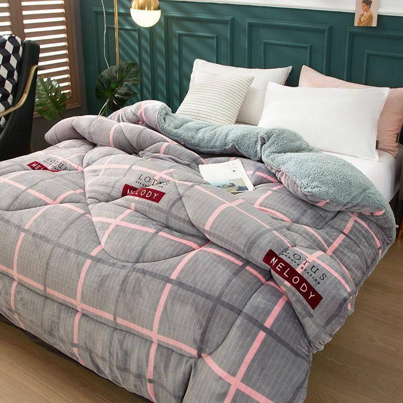 Super warm winter flannel quilt comforter blanket bed duvet