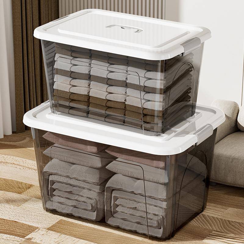 Storage box plastic box transparent dormitory organize boxes