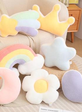 2024InsK50 star pillow rainbow cushion plush toy bedside pil