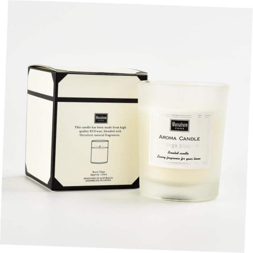 scented glass candles candle玻璃杯香薰蜡烛无烟香氛大豆蜡香味