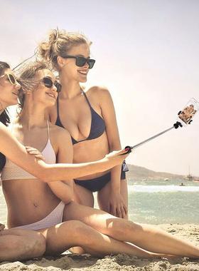 B无品牌/luetooth Selfie Stick Mobile Phone Holder Tripod adj