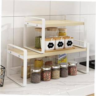Wide Counter Shelf Cabinet Shelves KitchUKIen Storage Spice