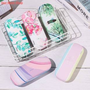 Glasses Case Printed 1PC Storage Portable Leather Fashion