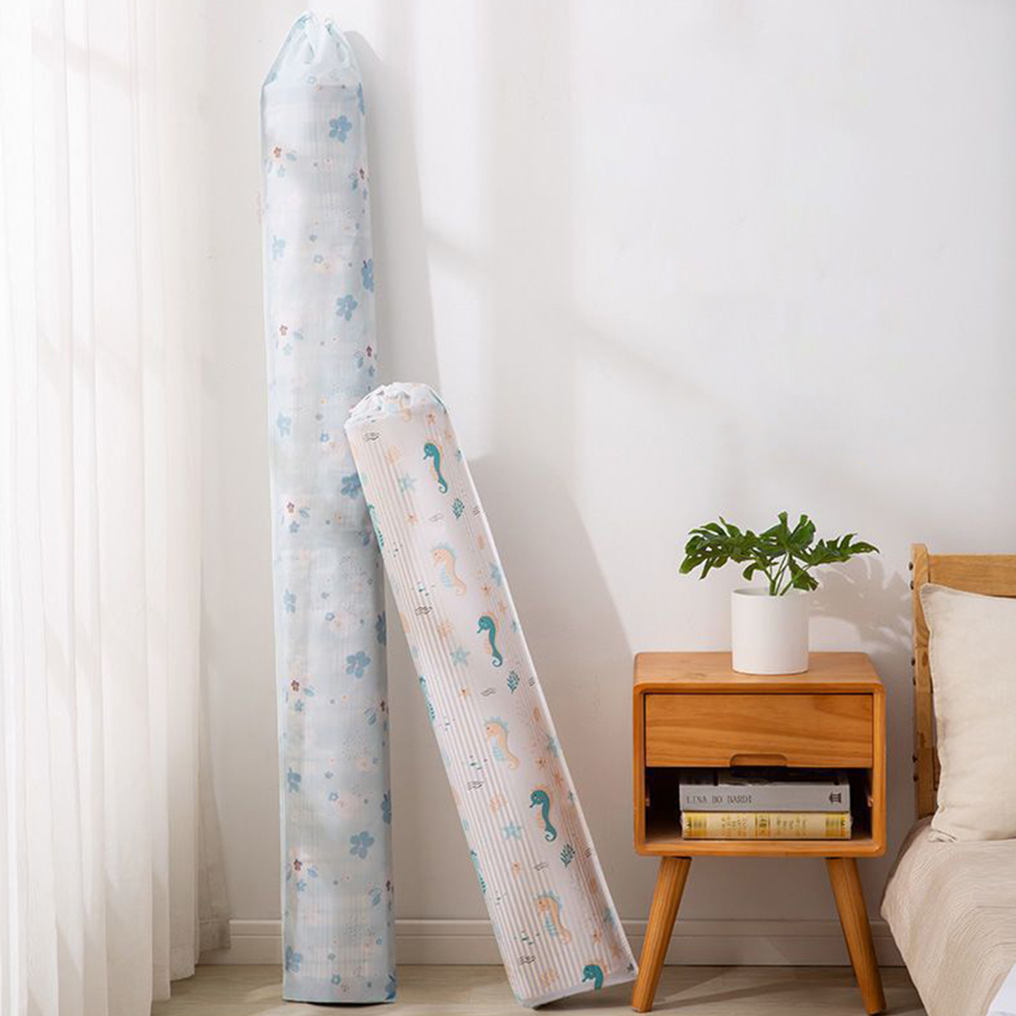 T凉席收纳袋A1pq508-直筒竹席套席子草席防尘袋子家用收纳束口袋