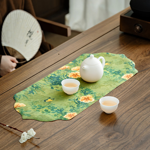 中式禅意茶席茶几茶垫布