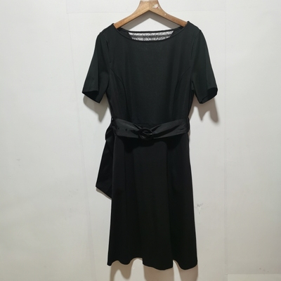 艺系列去标撤柜女2023夏装新款时尚都市优雅纯色腰带连衣裙L2L122