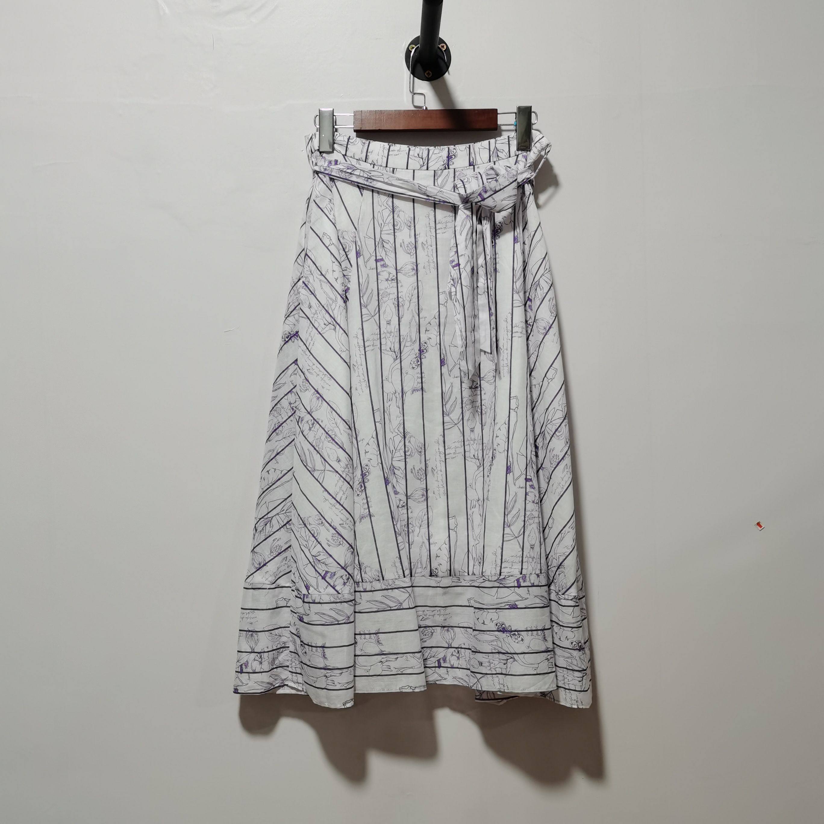 【艺】去标撤柜春秋季新款时尚都市百搭亚麻中长款女半身裙L1Q50