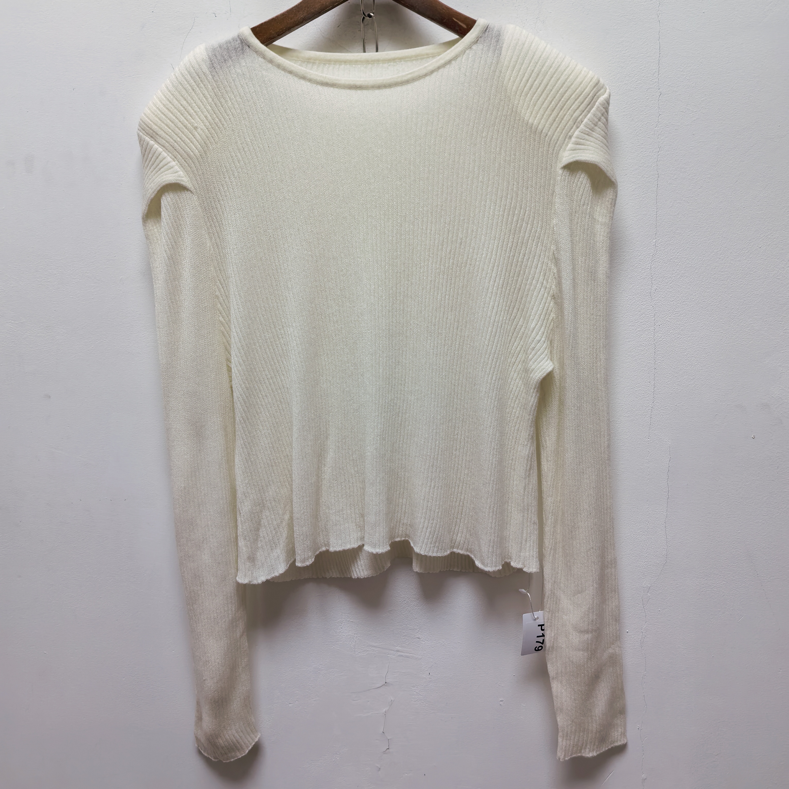 2025春季新款去标女装时尚百搭圆领长袖针织衫女修身显瘦上衣P179