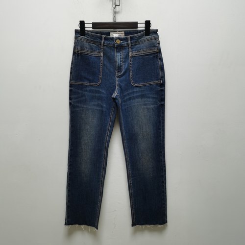 M2026牛仔裤秋季新品百搭修身小脚铅笔裤女士休闲时尚九分裤C782