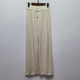 撤柜女装去标系列2025冬季时尚百搭高腰显瘦长款针织裤含羊毛N700