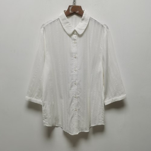 M2026春夏装新款韩版显瘦提花面料衬衫女士宽松上衣D534