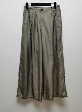 M去标2025夏商场同款飘逸优雅阔腿长裤休闲裤子女裤252MK0592微瑕