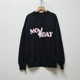 T恤5831 休闲宽松卡通图案套头卫衣女上衣长袖 品P去标春秋新款 时尚