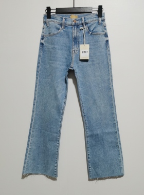 Mot新款上市去标撤柜春秋时尚百搭显瘦修身牛仔裤九分裤长裤J277